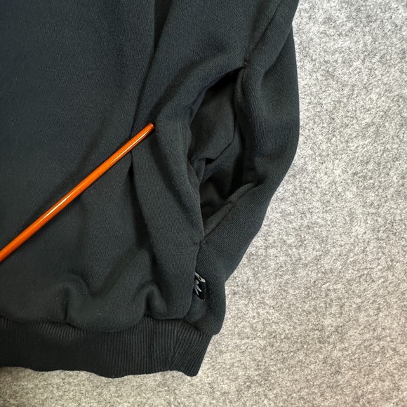 Adidas Originals Black Trefoil Sweatshirt Floral Logo Crewneck Men's M - Picture 8 of 16